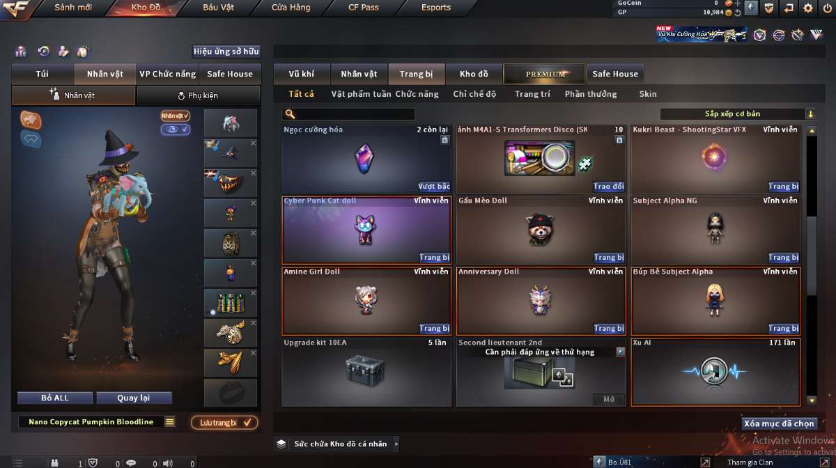 shop acc cf uy tin gia re